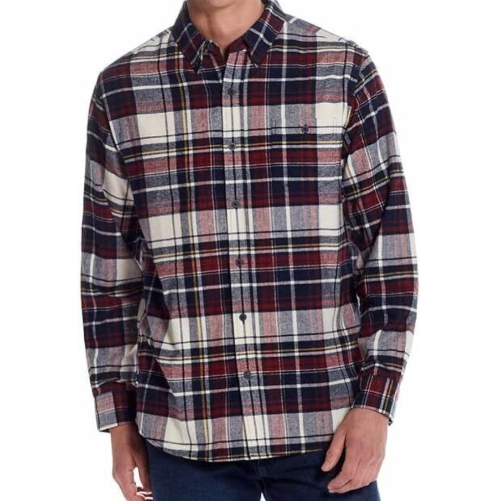 NWoT Weatherproof Vintage Men's Long Sleeve Flannel Button Up Size M $80 HH503